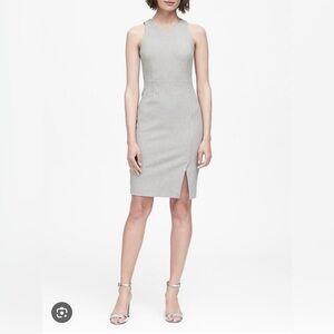 Banana Republic Bi-Stretch Racer-Neck Sheath Dress Size 4